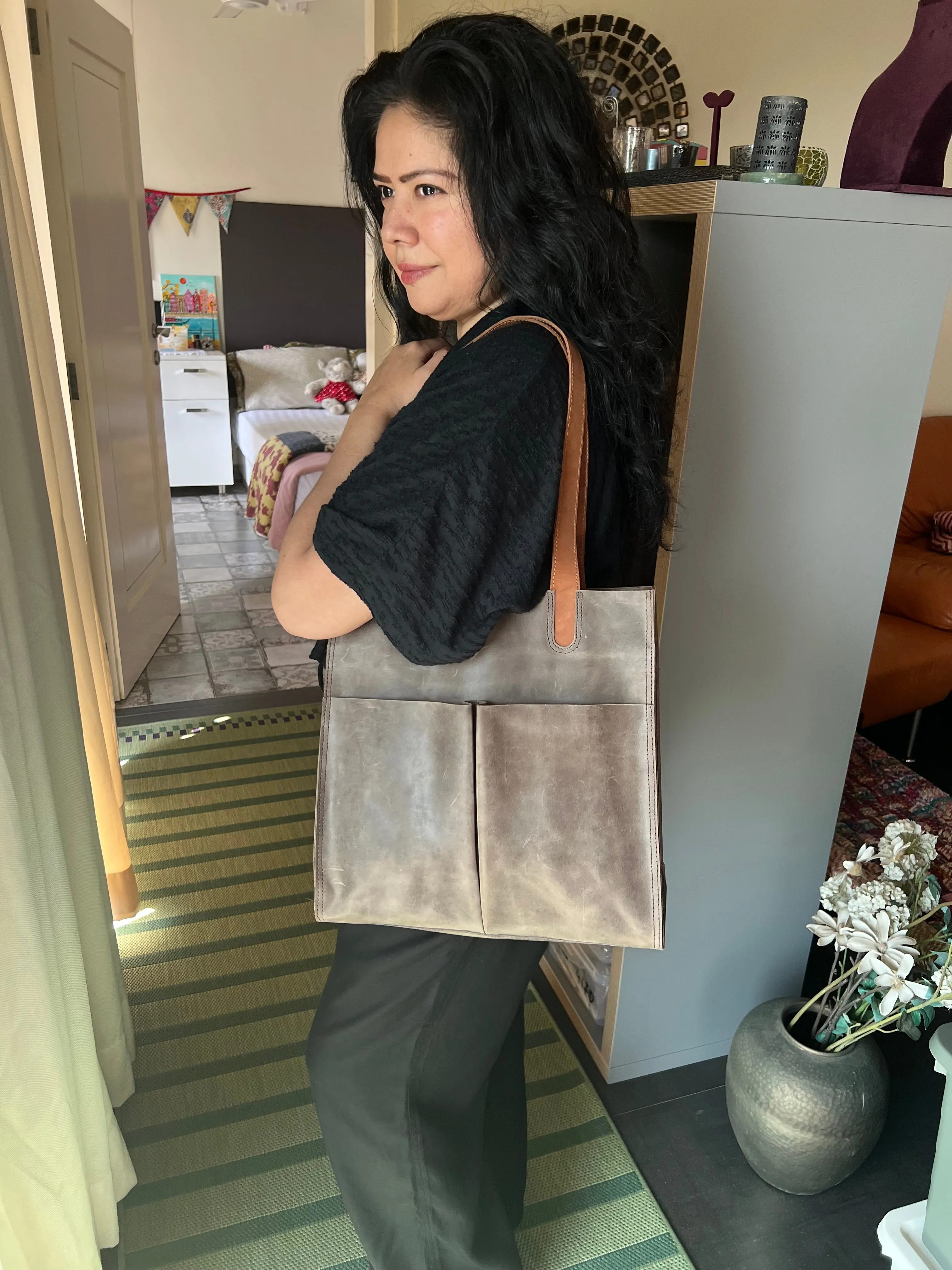 Vintage Tote Leather Bag