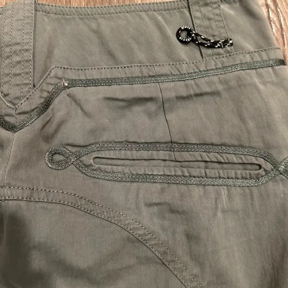 Vintage Women's DIESEL Y2K Military Skirt Khaki Green Size 27 Grunge Boho Rare