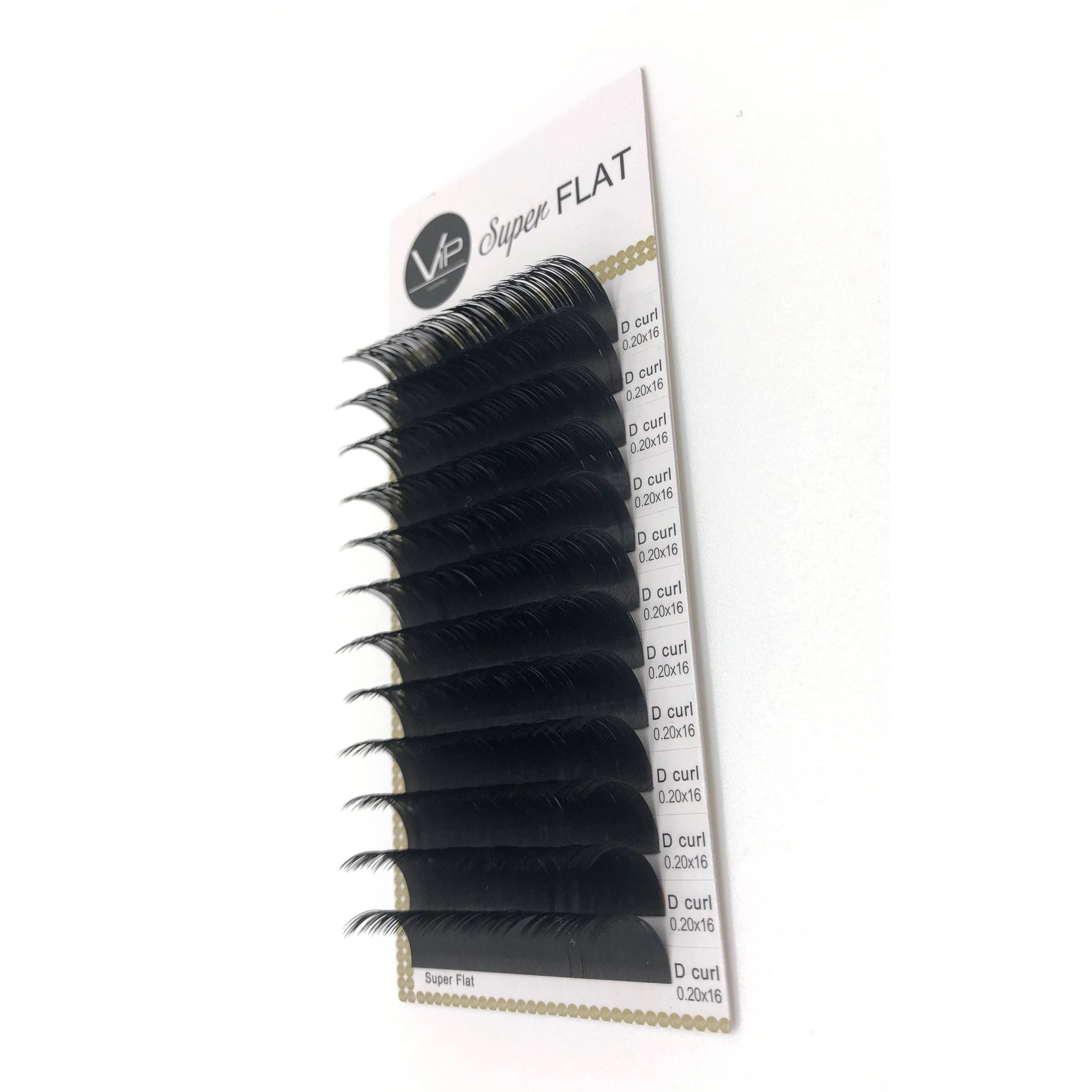 VIP Eyelashes - Super Flat Extensions - 12 lines - 0.20 D