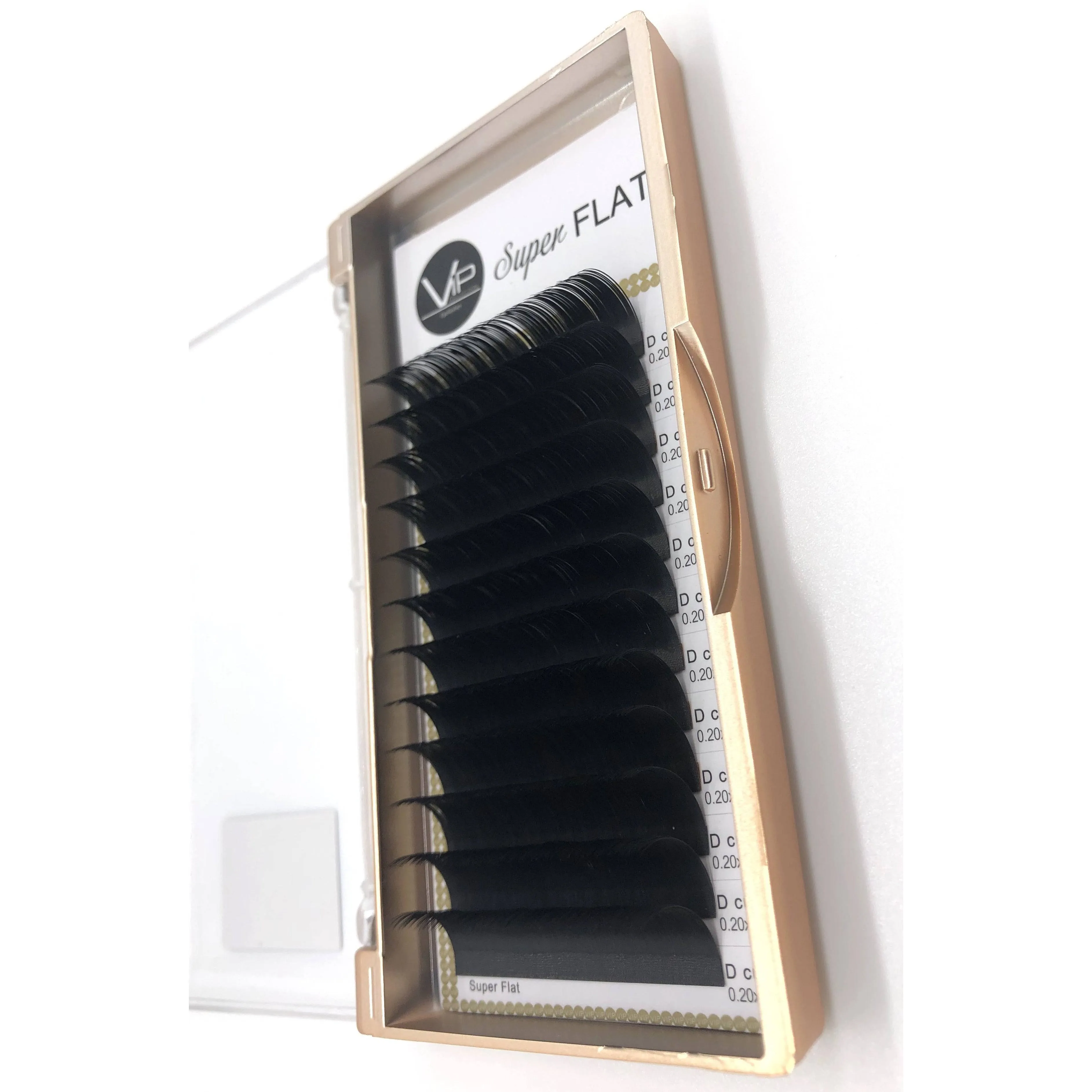 VIP Eyelashes - Super Flat Extensions - 12 lines - 0.20 D
