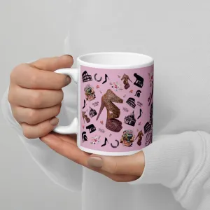 White glossy mug Fiola 'Roma'