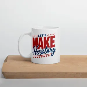 White glossy mug, Harris/Walz 2024