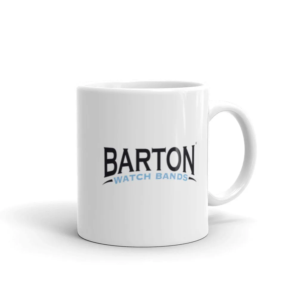 White glossy mug