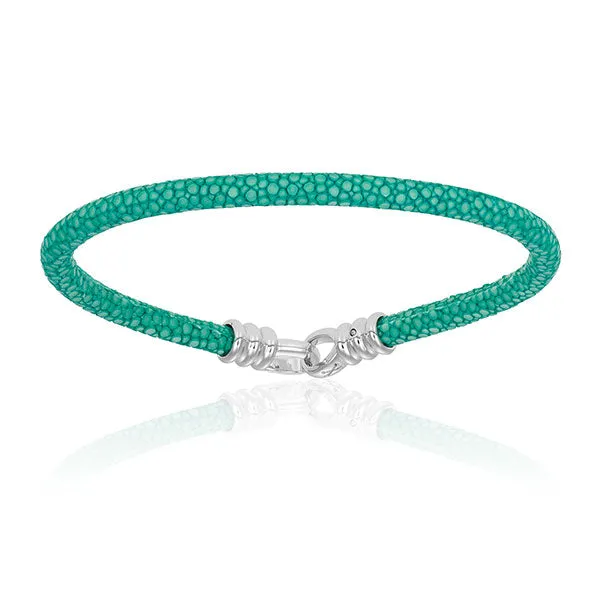White Gold and Blue Bracelets Gift Idea for her