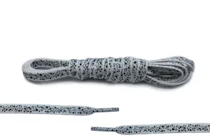 White/Black Ink Splatter Laces