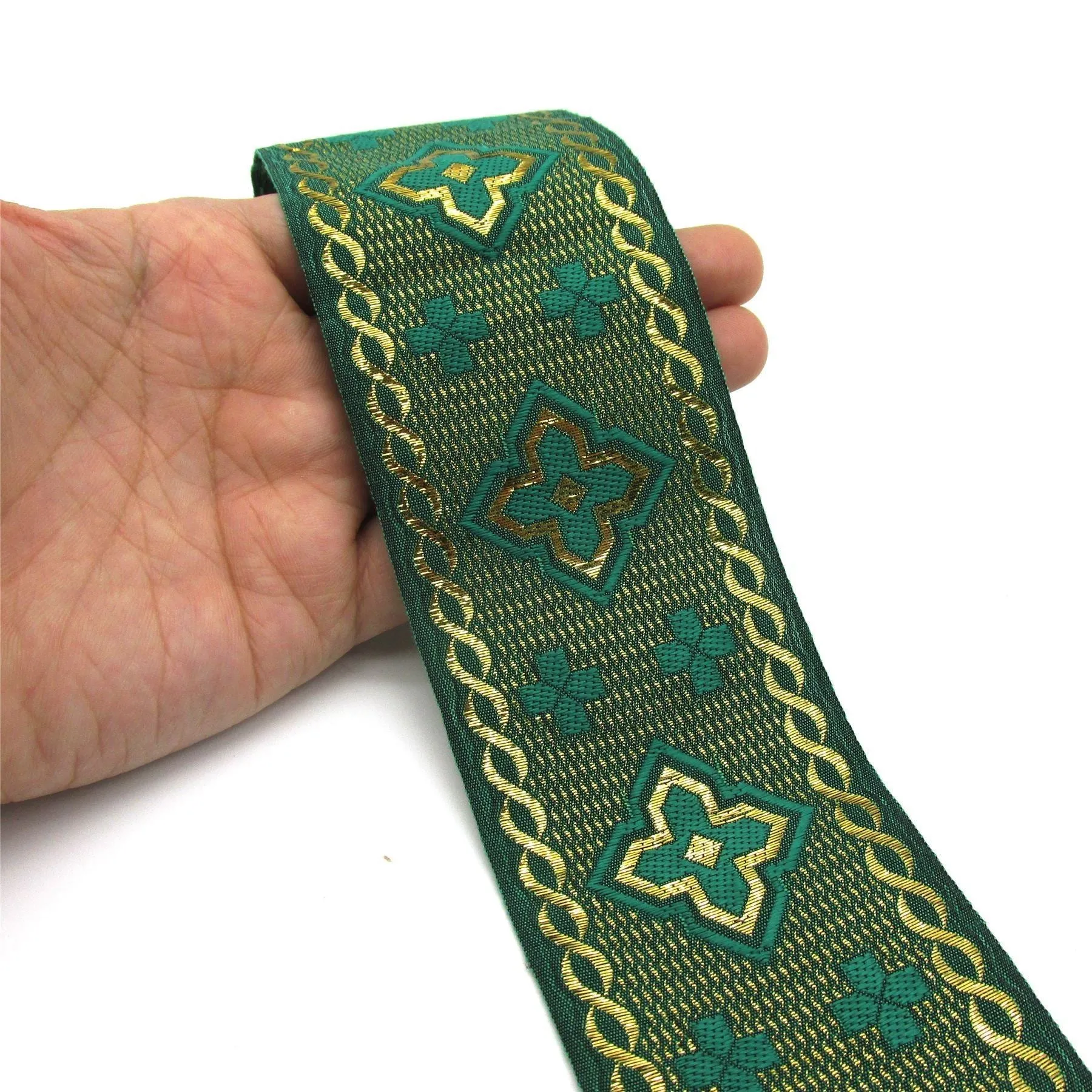 Wide Celtic Brocade Braid 6cm 8246