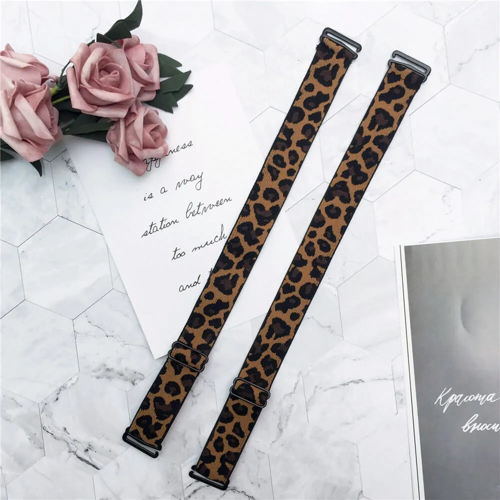 Wide Leopard Bra Strap 2.5cm Width Bra Strap Bracelet