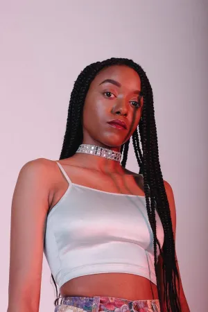 Wide Rhinestone Choker