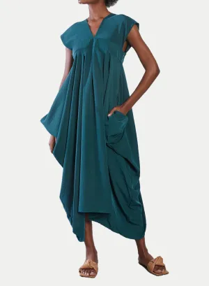 Wide Strap Dress - Forest