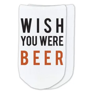 Wish You Were Beer - Funny Socks with a Beer Theme