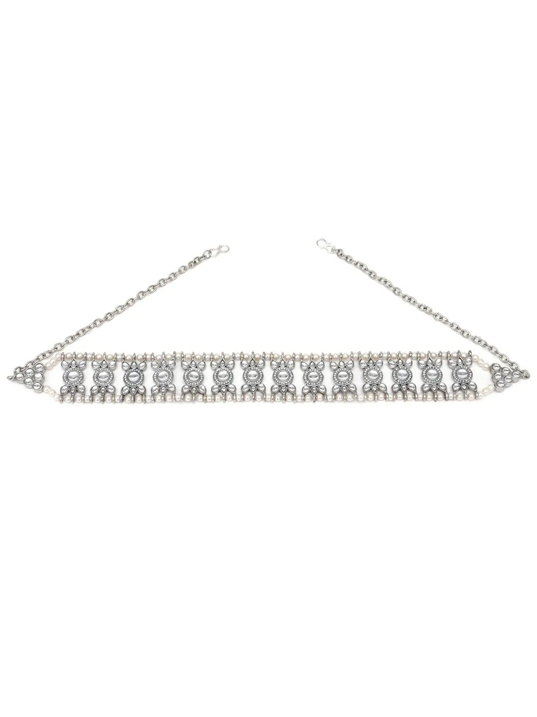 Women Silver-Toned Embellished Hairband