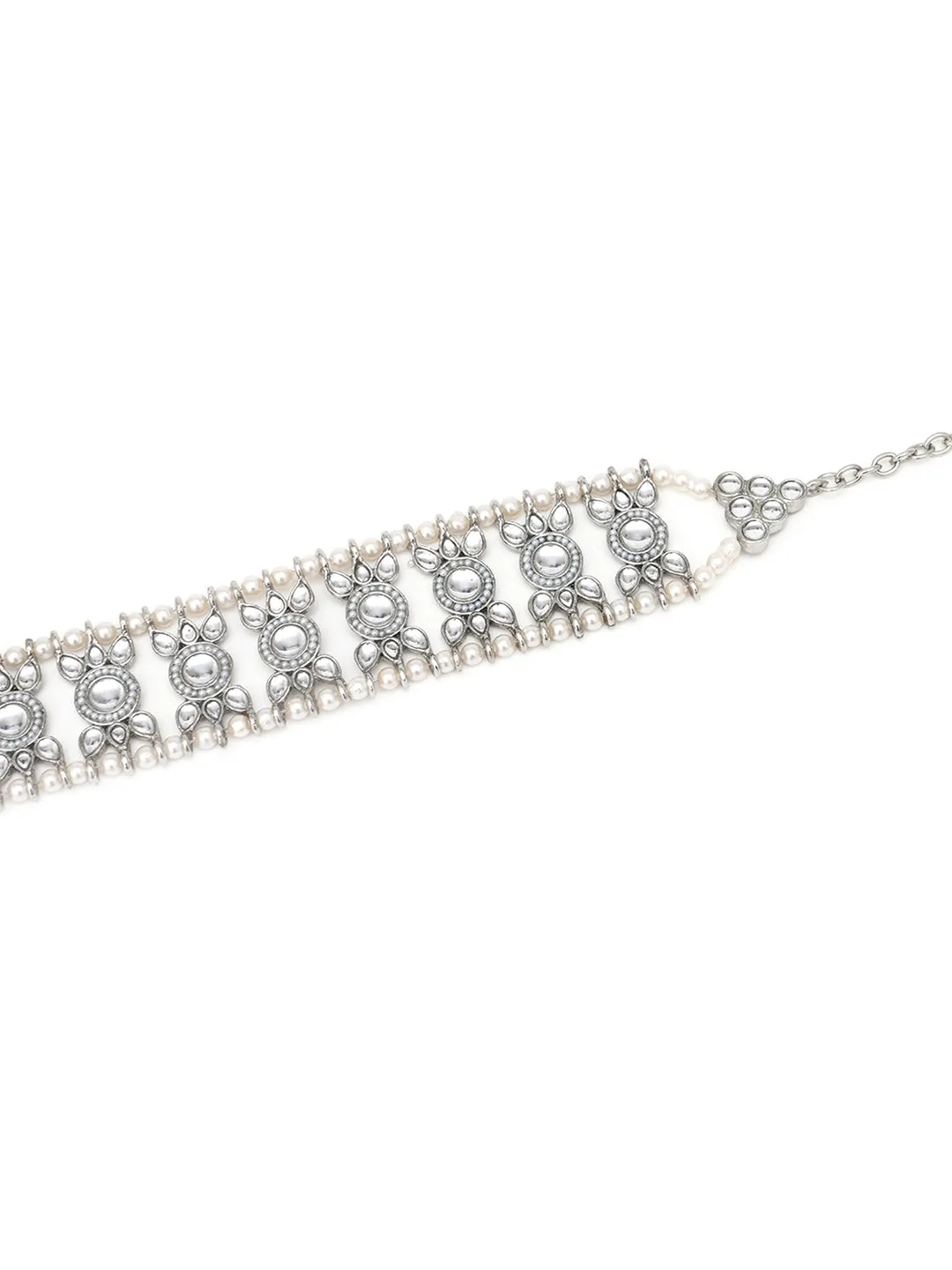 Women Silver-Toned Embellished Hairband
