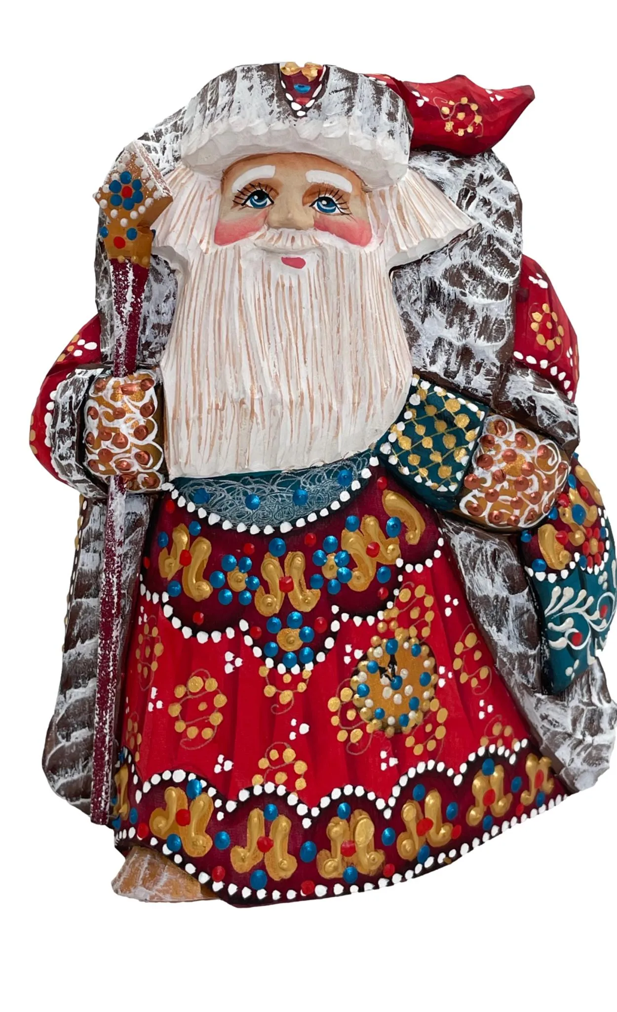 Wood Handcrafted Santa