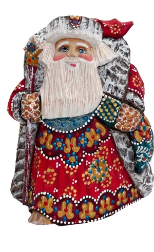 Wood Handcrafted Santa