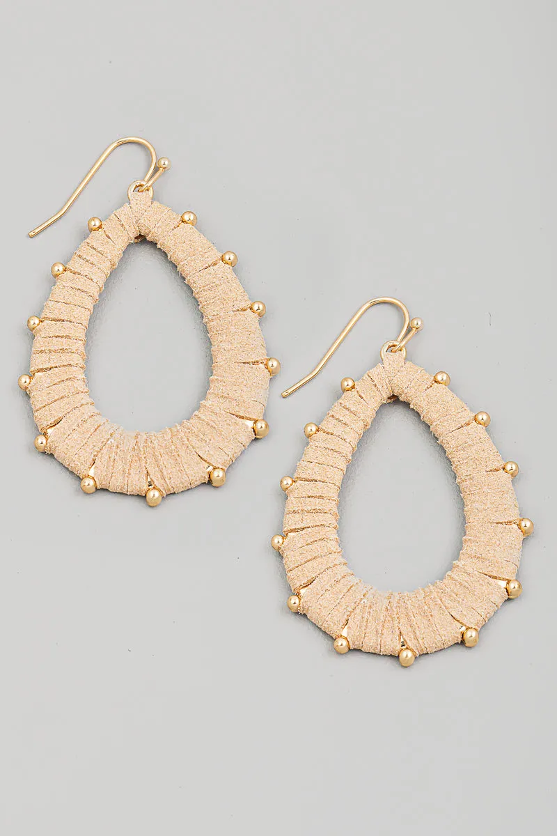 Wrapped Teardrop Earrings