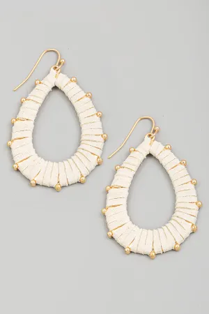 Wrapped Teardrop Earrings