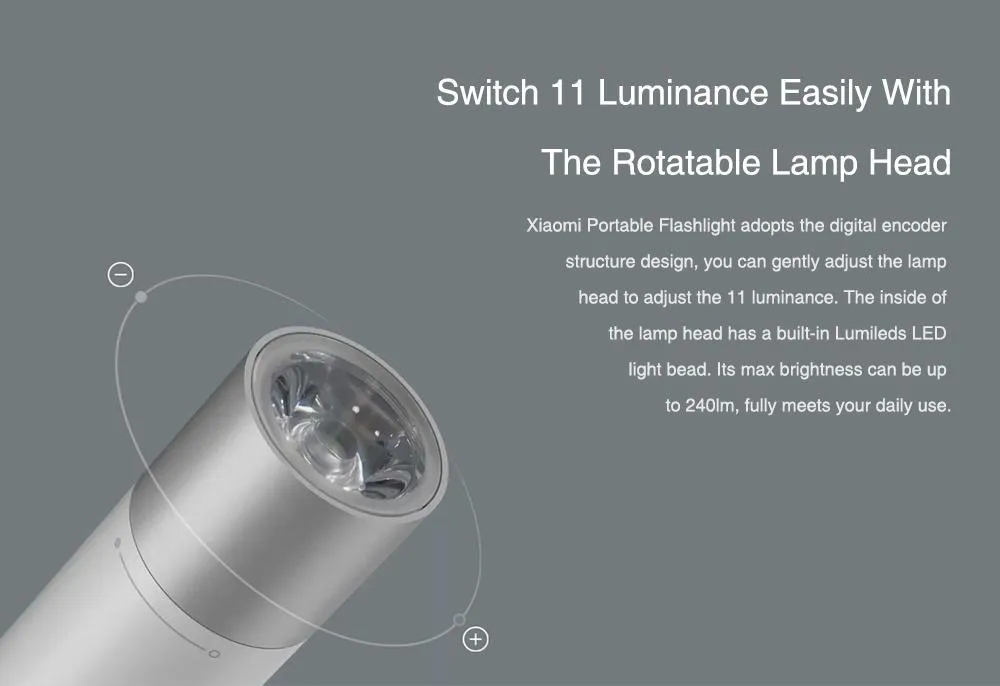 Xiaomi Portable LED Flashlight Torch