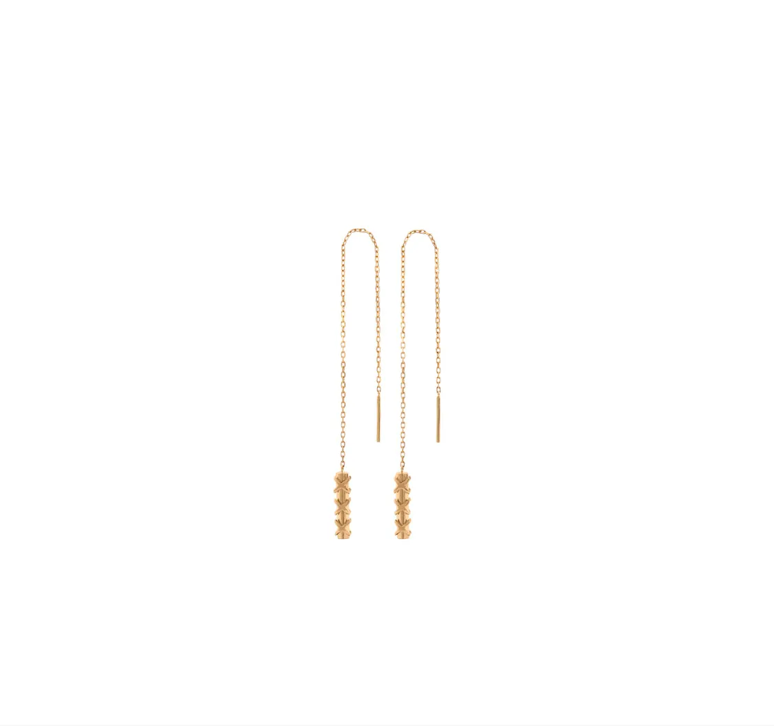 “XO” Threaded Earrings