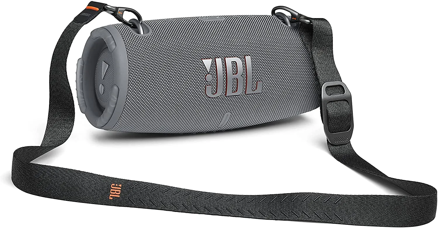 Xtreme 3 Portable Bluetooth Speaker, IP67 Dustproof & Waterproof, Up to 15 Hours of Playtime, Built-in Powerbank - Gray