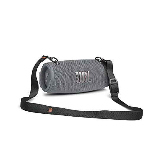 Xtreme 3 Portable Bluetooth Speaker, IP67 Dustproof & Waterproof, Up to 15 Hours of Playtime, Built-in Powerbank - Gray