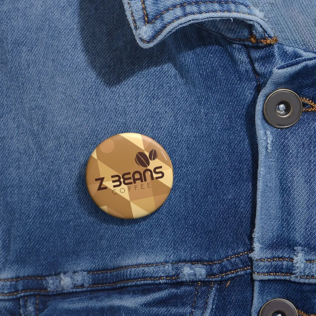 Z Beans Logo Pin Back Button