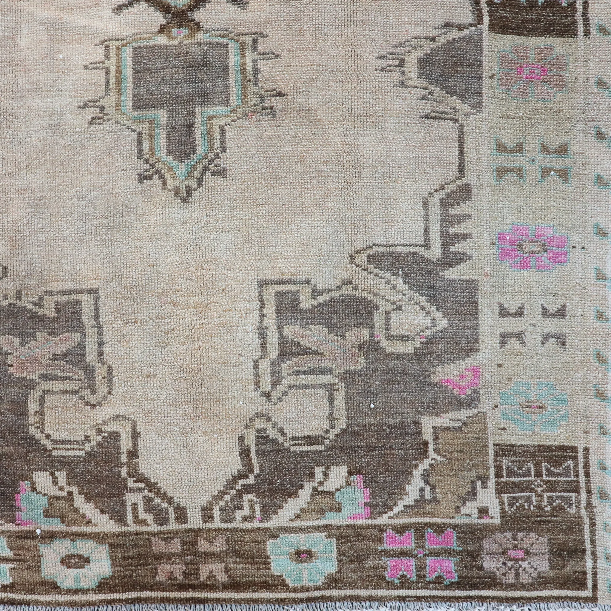Z258 Handwoven Vintage Rug 4'9x12’3