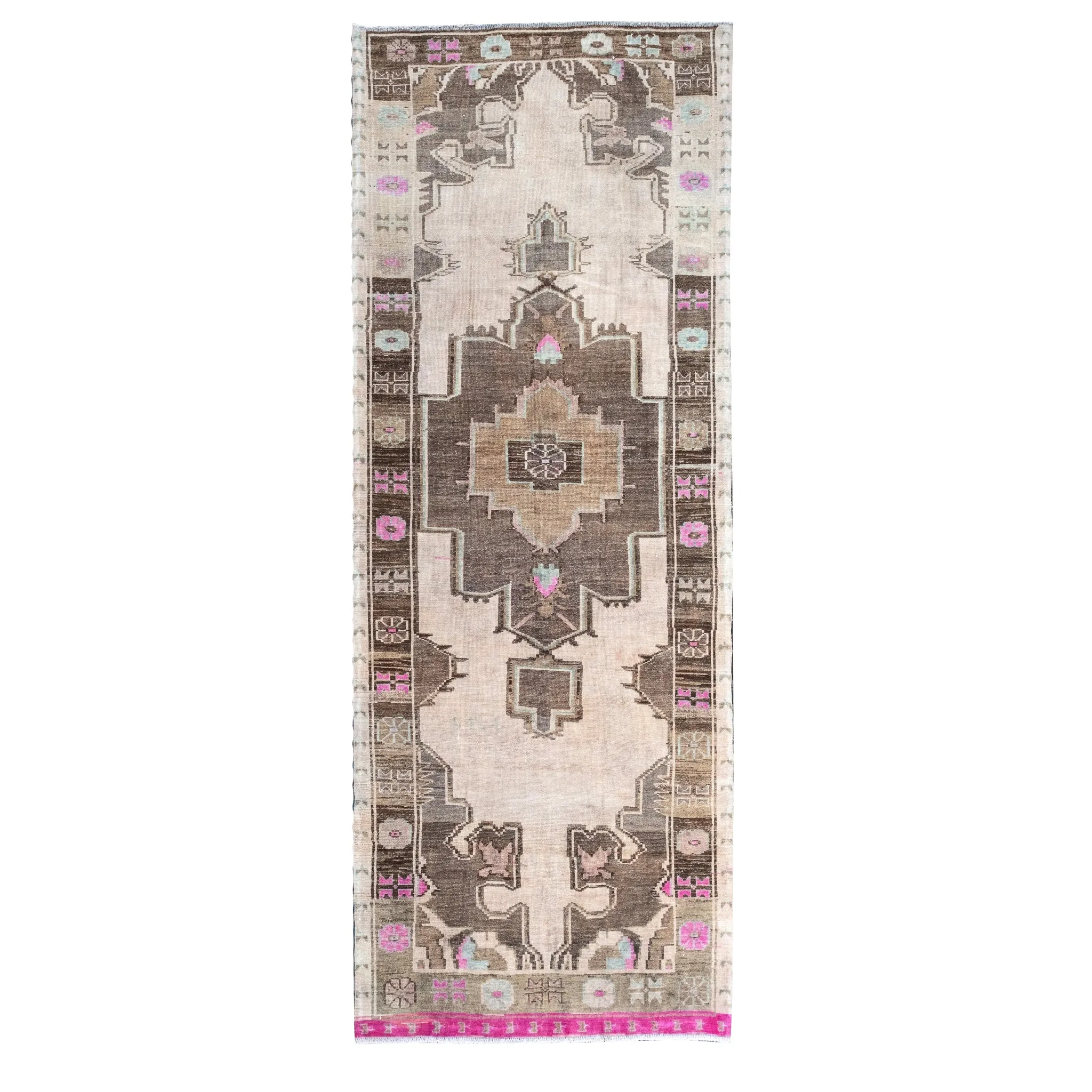 Z258 Handwoven Vintage Rug 4'9x12’3