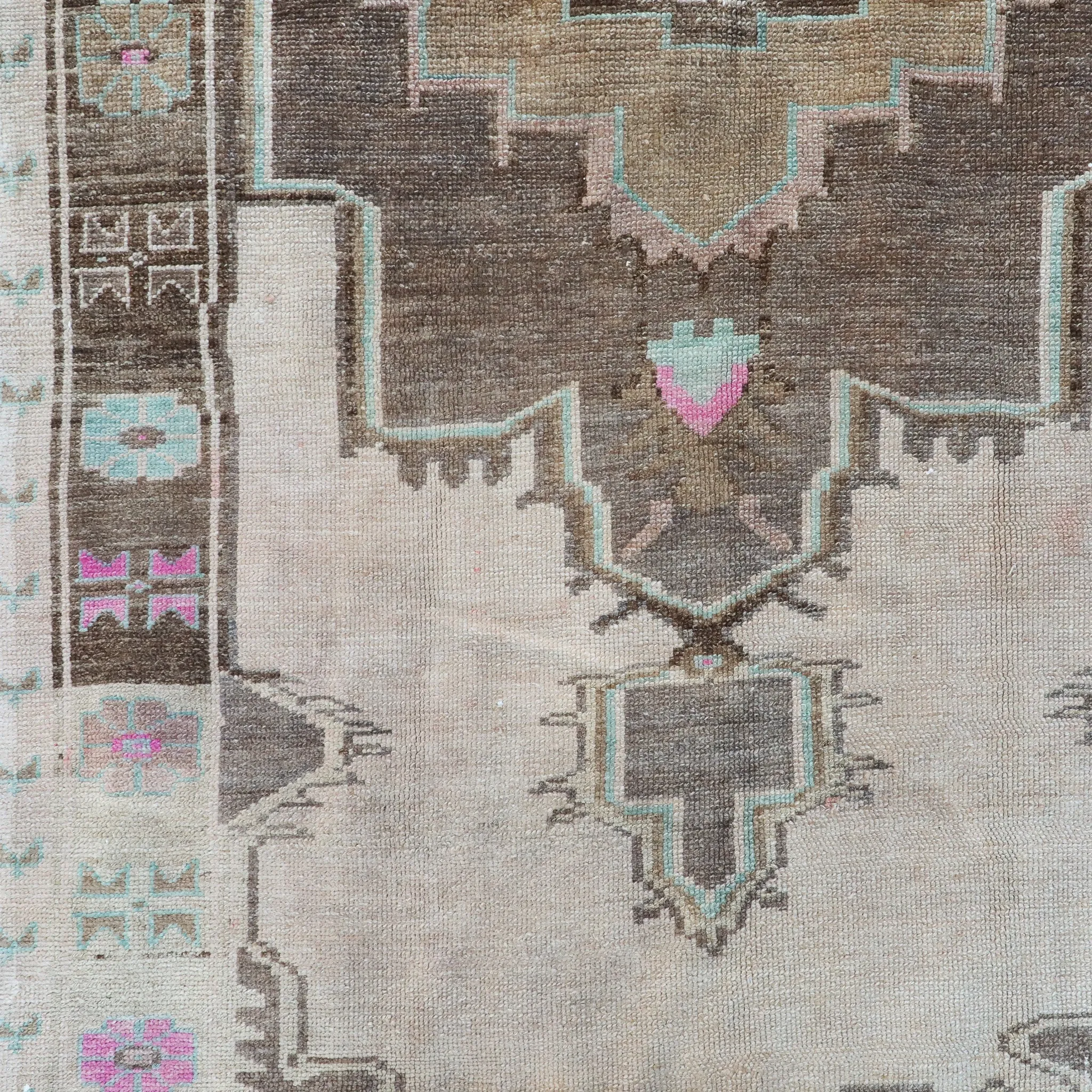 Z258 Handwoven Vintage Rug 4'9x12’3
