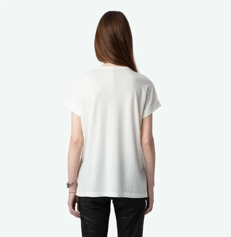 Zadig & Voltaire - Anya Diamante Wings Tee Shirt - Judo